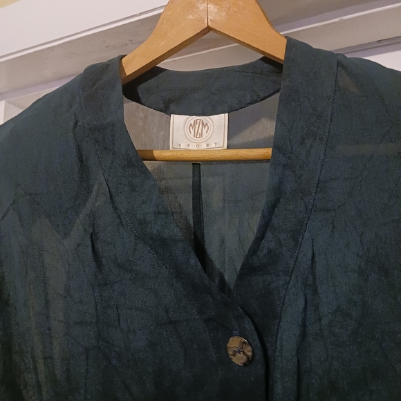 MZM Sport Light Weight Rayon Blouse Small👚Women,Adjustable Waist.🛍 - Picture 2 of 10